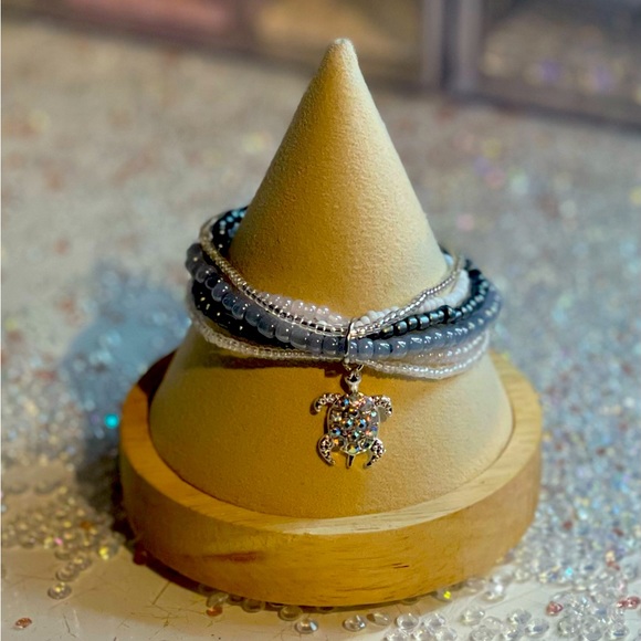 6 pcs bohemian style bracelet set with charm - Picture 1 of 1